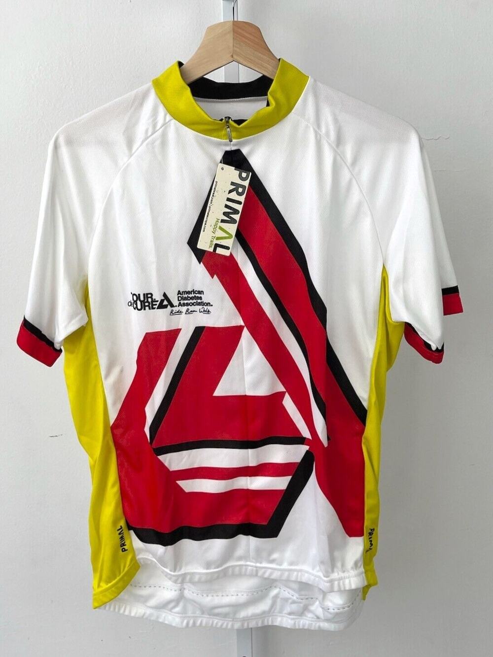 NWT PRIMAL Mens  L 2019 ADA Champion Cycling Jersey Limited Sport Cut 3/4 Zip